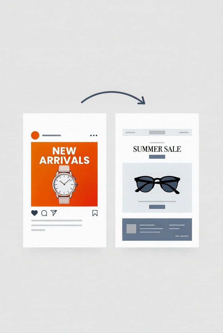 Ad and landing page misalignment example